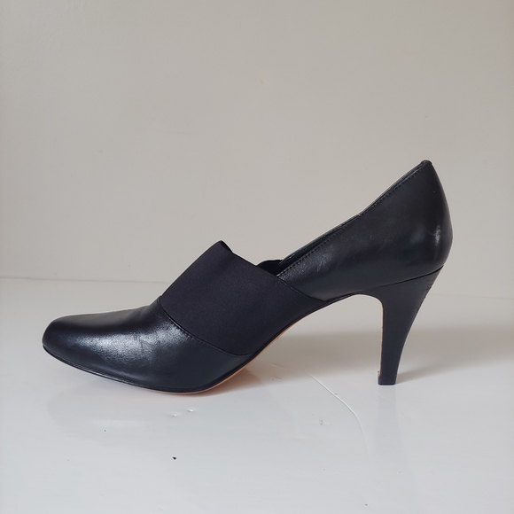 Arturo Chiang Black Leather Heels Size 8.5 - Picture 3 of 8